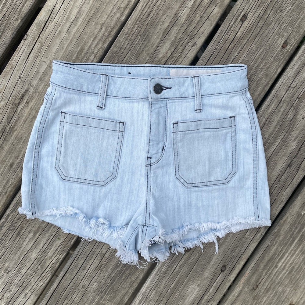 Treasure & Bond Light Wash Jean Shorts